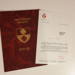 Podziękowanie Prezydent Elbląga